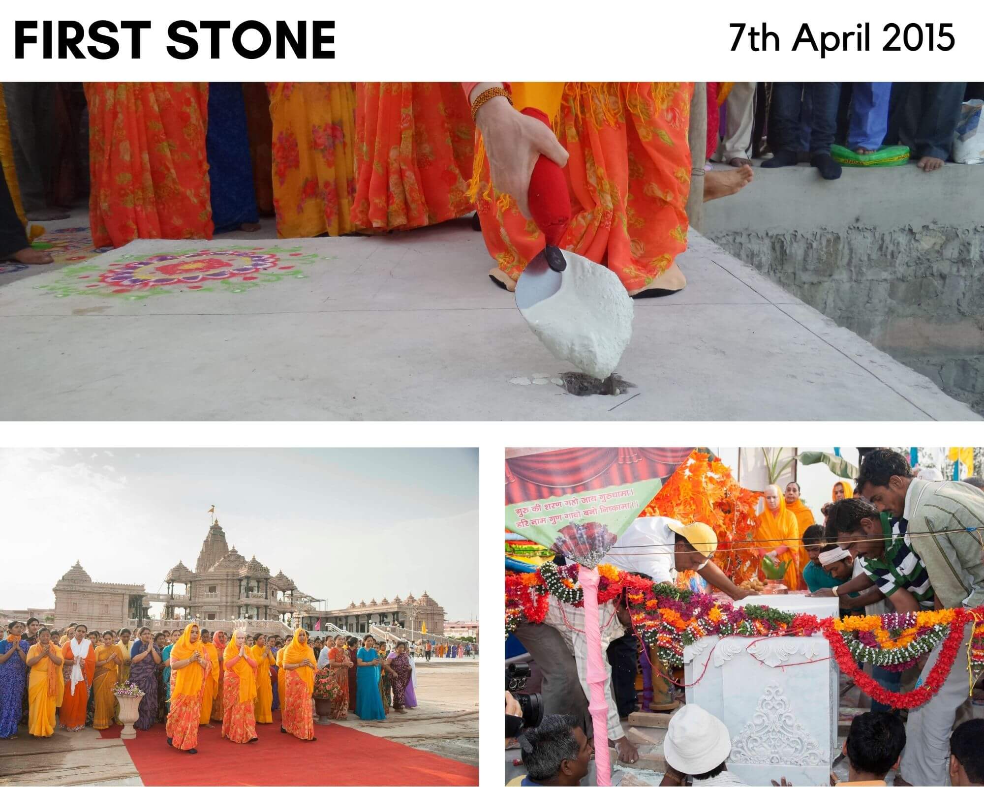 Shri Guru Dham, First Stone