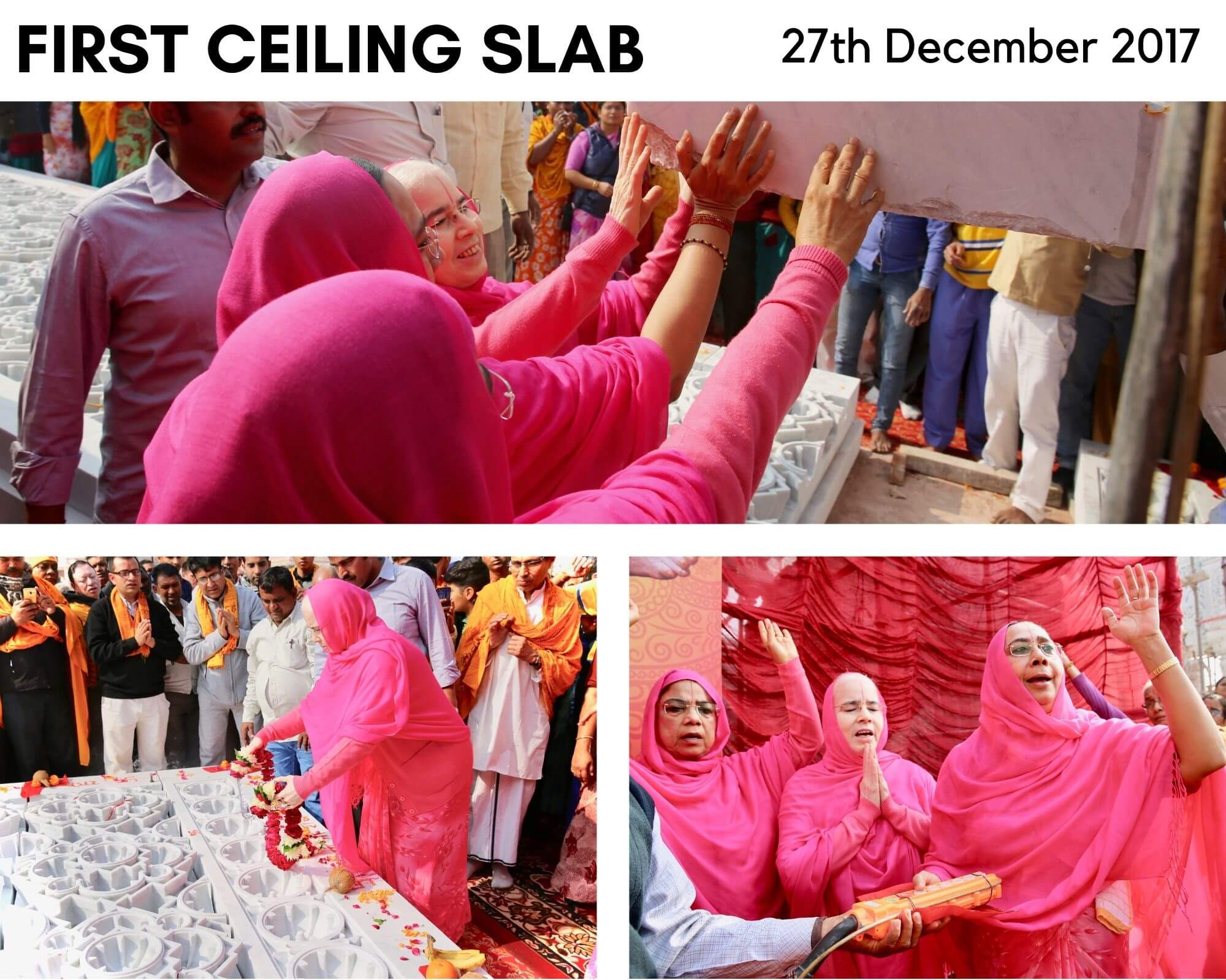 Shri Guru Dham, First ceiling slab