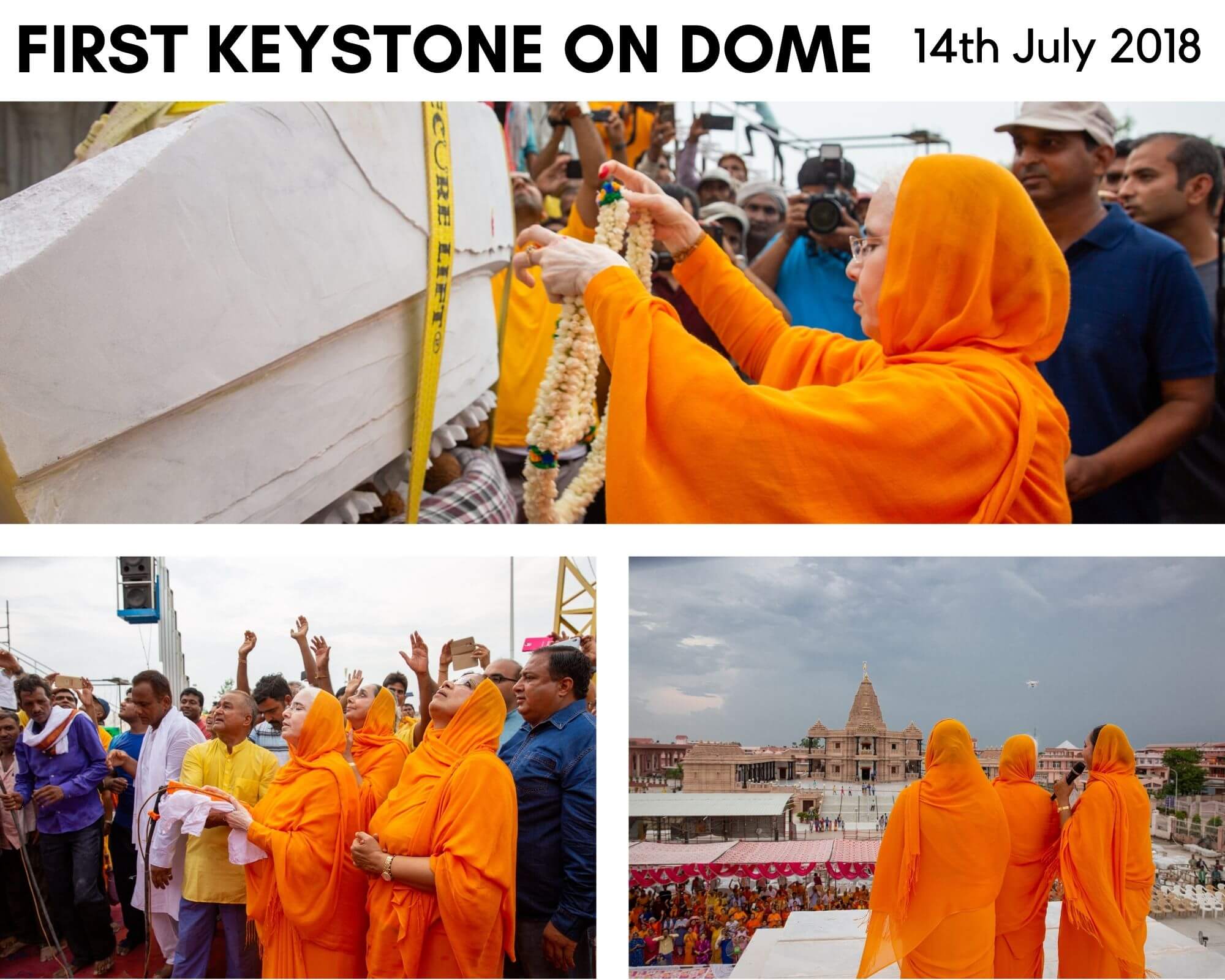 Shri Guru Dham, First keystone on Dome