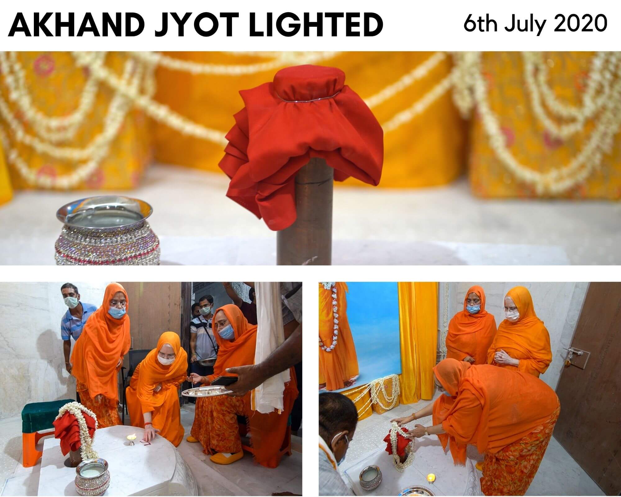 Shri Guru Dham, akhand jyot lighted