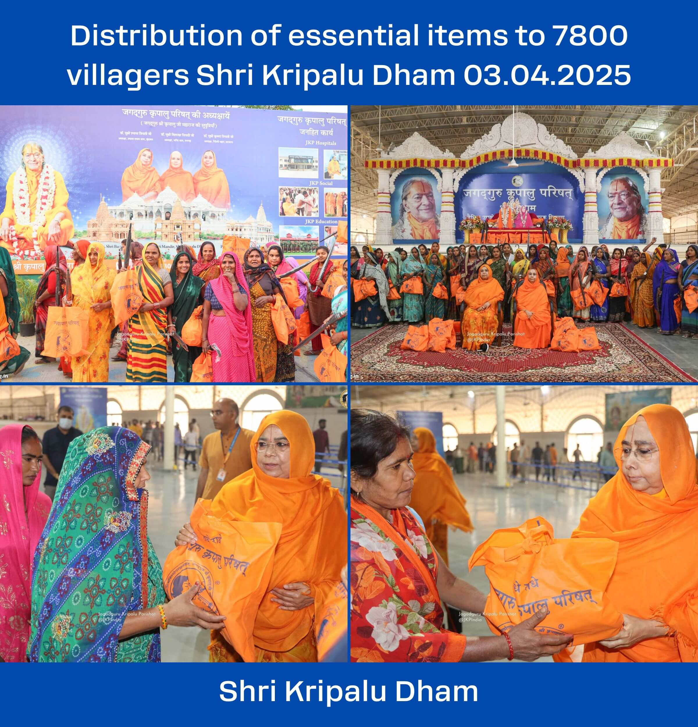 Photos of Distribution to villagers