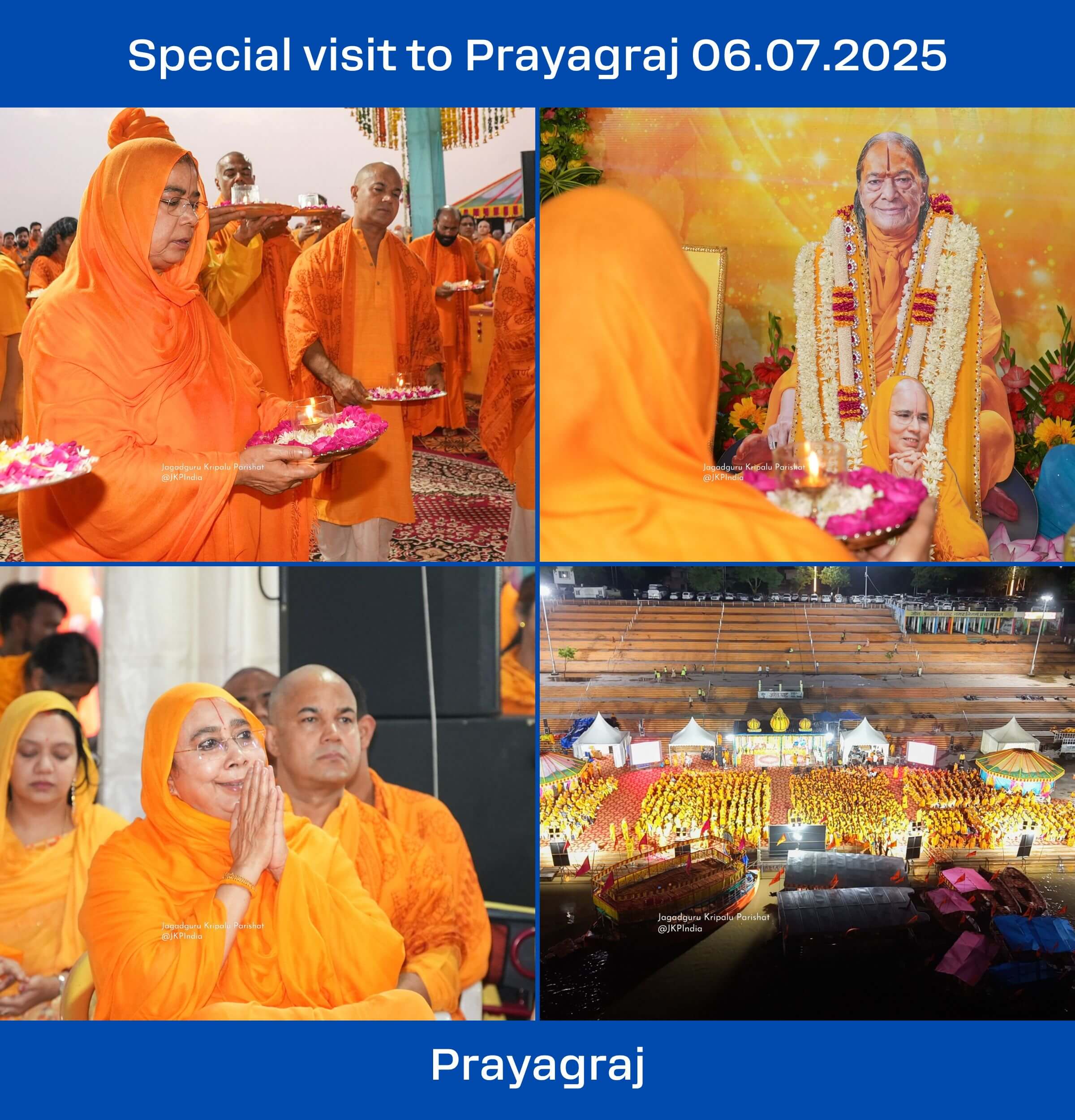 6 Jul 25 - Guru Purnima Sadhana Shivir - Special Sankirtan Session - Banks of Triveni, Sangam (Ganga, Yamuna & Saraswati) - Prayagraj