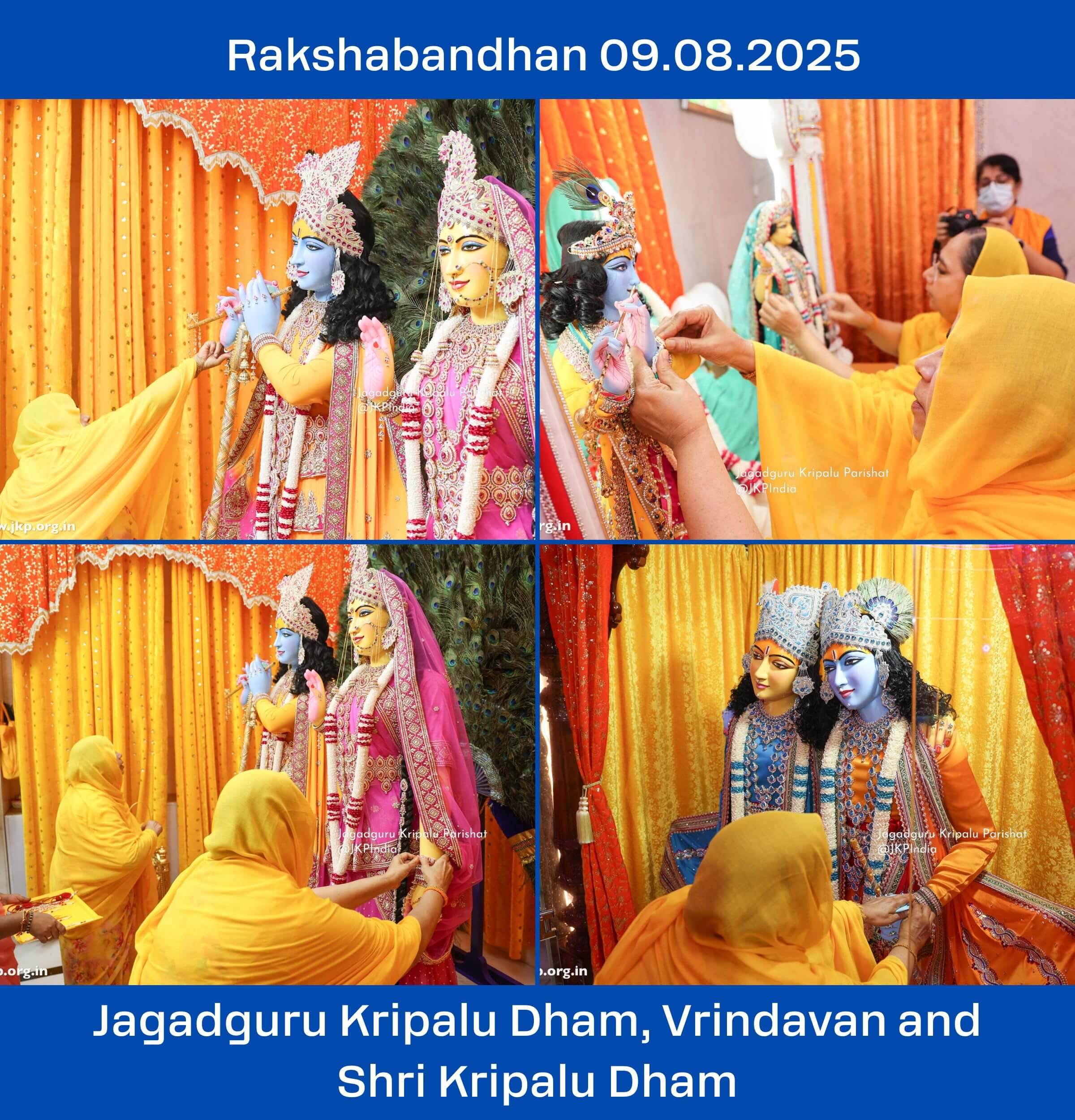 9 Aug 25 - Raksha Bandhan - Jagadguru Kripalu Dham, Vrindavan